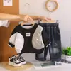 Ropa para Niños Trajes para Niños Primavera 2026 Nuevo Elegante Sudadera de Manga Larga Conjunto de Dos Piezas para Niños Pequeños y Niños Moderno y Genial