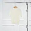 Liquidação: Preço Especial em Malha Feminina de Manga Curta Yangzi Wool Grace Slim Fit