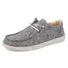 Artículo popular de comercio exterior: Zapatos de Lona Estilo Bohemio Talla Grande 46, Mocasines Ligeros Transfronterizos, Zapatos de Lona para Hombre