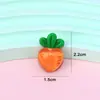 Nuevos Accesorios para el Cabello de Resina Transfronterizos Dibujos Animados Frutas Fresa Pegamento de Crema Semitransparente Pasador Decoración de Plástico de Resina