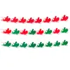 Decoración de Fiesta Navideña Banderín Guirnalda de Fieltro Venta al por Mayor Bandera Colgante de Tela No Tejida Decoración de Lugar Bandera de Papá Noel