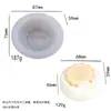 Molde Squishy Alivio del Estrés Tira Gruesa de Gato Pastel de Simulación Tostada Pan Juguete de Comida Molde de Silicona Squishy DIY Venta al por mayor