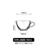 Conjunto de Xícaras com Alça de Vidro Cruzamento de Fronteiras Xícara de Chá Xícara de Café da Manhã Conjunto de Xícaras de Café com Alça Transparente Espessada Xícara de Chá