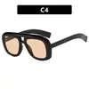 Gafas de Sol Kedun de Montura Grande Sencillas 2025 Nuevas Gafas de Sol Estilo Europeo y Americano de Moda Versátiles Retro Tendencia Estilo Callejero para Mujeres
