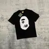 Marca da Moda Cabeça de Macaco Camuflada Transfronteiriça Manga Curta 230g Peso Pesado Comércio Exterior Atacado Unissex Dropshipping Camiseta Tubarão