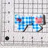 Pinza para el pelo de cuadros de dibujos animados con lazo KT, piezas acrílicas para accesorios DIY para fundas de teléfono, hebillas de zapatos y decoraciones para zapatos