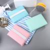 Bloque de esponja de baño con cepillo de mano, flor de baño, pieza para lavarse la cara, limpieza, frotamiento de espalda, barro espumoso, toalla de baño agradable para la piel