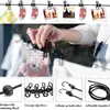 Varal Interno Moderno com Pregadores e Ganchos, Sem Necessidade de Furar, Estica Instantaneamente, Gadget Portátil à Prova de Vento para Secar Roupas