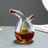 Olla de Aceite Creativa Botella de Salsa de Soja de Doble Capa Botella de Aceite y Vinagre Set de Sellado de Botella de Condimento Dos en Uno a Prueba de Fugas