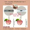 2Dflat, 1 Rosa Cristal Criativo, Plug de Proteção contra Poeira para Celular em Acrílico,