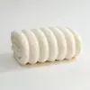 Toalla Espesa de Terciopelo Coral para Uso en el Hogar, Suave, Absorbente, No Suelta Pelusa, Toalla Facial Rayada de Colores Caramelo, Venta al por Mayor