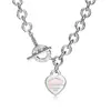 Nuevo Colgante en Forma de Corazón para Abrochar de la Marca T, Varios Estilos de Collares, Modernos y Elegantes, Selección de Influencers Populares, Diseño Clásico, Venta Directa del Fabricante