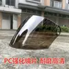 Acessórios para Capacete de Veículo Elétrico Proteção Solar Universal Resistente ao Desgaste Toldo à Prova de Chuva e Vento Espelho de Alta Definição à Prova de Vento Yu