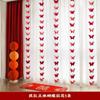Guirnalda larga en forma de XI para boda, traje para decoración de habitación de boda, boda, casa nueva, dormitorio, sala de estar, cortina, colgante de mariposa tridimensional