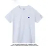 Camiseta de Manga Corta de Algodón Puro Unisex 2026 Nueva Camiseta Bordada Holgada Ins Marca de Moda Estilo Japonés Hong Kong Top Verano