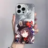 Adecuado para funda de teléfono Apple 17 con agujero grande y patrón de glaciar, con sensación de alta gama, 16 Pro Max Genshin Impact Chica 14 Anime 15 Pro