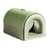 Cama para Gatos Popular Transfronteriza Qio, Cálida para Otoño e Invierno, Adecuada para Todas las Estaciones, Casa Tienda Cerrada para Gatos, Cama para Mascotas Extraíble y Lavable