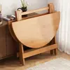 Mesa Plegable, Portátil y Sencilla, Mesa Redonda para Ventana Saliente de Balcón, Mesa Pequeña de Comedor para Uso Doméstico, Mesa para Apartamento Pequeño, Mesa Pequeña de Comedor para Dormitorio