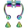 Al por mayor transfronterizo europeo y americano Nuevo Anillo de Nariz Magnético Fuerte Sin Perforación de Acero Inoxidable Anillo de Herradura Joyería para Piercing de Moda Personalizada