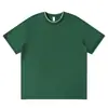 Producto Nuevo de Primavera y Verano: Camiseta de Algodón Merceizado Suave como la Seda de Color Liso con Cuello Redondo, Paquete de 50 Piezas, con Impresión de Logo Personalizado y Borde del Cuello en Contraste para un Look Casual