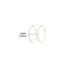 Acero Inoxidable Alta Calidad Anillo Redondo de Oreja de Nueve Caracteres Accesorios Marcador de Bobina Anillo para Copa de Vino de Navidad Chapado en Oro de 18K Pendientes Chapados