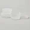 Tarro de Crema de Boca Ancha de Plástico Transparente Brillante de 50 ml, Botella para Crema Facial Cosmética, Tapa de Rosca de PP