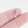 Pendiente de Titanio F136 Stud Estrella Colgante Bala Vertical para Oreja DIY Stud de Titanio G23 Joyería para Perforación Corporal