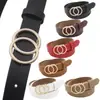 Novo Fio Round Buckle Belt Feminino Europeu e Americano Cross-border All-match Belt Jeans Feminino com Vestido de Moda Cintura