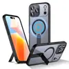 Nova Capa de Celular Apple 18promax com Suporte Vertical Tipo Magnético Capa Protetora de Celular Resistente a Quedas de Casca Dura