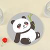 Tapete de xícara de chá dos desenhos animados Simples criativo Round Coaster Non-Slip impermeável pu Tapete de xícara de café de couro Tapete de isolamento térmico de lado único