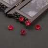 Accesorios DIY de Loto, Pasador de Estilo Antiguo, Joyería Pequeña de Loto de Jade Imitación, Cuentas Sueltas, Cuentas de Vidrio, Accesorios