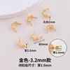 Cobre banhado a ouro 18k pulseira e colar DIY materiais de miçangas artesanais fecho em U fecho de ponta conta de posicionamento fecho acessórios