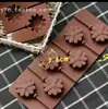 6 moldes de silicone para pirulito de flor de espinheiro, palito de queijo, gominha pequena, moedor de silicone, ferramenta DIY