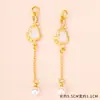 Método Antigo Cobre Folheado a Ouro Estilo Chinês Pingente de Borla de Pérola Ornamentos Acessórios DIY Pulseira Semi-acabada Acessórios para Colar Atacado