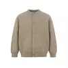 Cárdigan de punto de alta gama con cuello de béisbol, nueva colección primavera/otoño 2026, chaqueta suéter para hombre de estilo relajado, holgada y moderna
