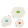Tapa Universal para Conservar Frescura con Doble Asa, Tapa para Bol y Olla, Resistente a Altas Temperaturas, Sellada, Tapa a Prueba de Salpicaduras para Calentamiento en Microondas, Tapa para Taza, Pegatina para Tapa de Olla