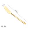 Cuchillo para mantequilla de acero inoxidable 304 Espátula coreana para mantequilla y mermelada Espátula de mango largo Espátula Espátula Espátula LOGOTIPO láser
