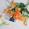 Nubes de Flores Artificiales 3 Horquillas Exquisito Platycodon Grandiflorum Estilo Europeo de Alta Gama Decoración de Bodas Hoteles Accesorios de Fotografía Flores Falsas