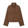 Venta caliente transfronteriza de AliExpress moda versátil casual simple con cuello de chimenea primavera 2026 chaqueta 1327335