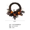Hierba de Flores Amazon Corona de Helloween Guirnalda de Hojas de Arce Simuladas Guirnalda Decorativa de Bayas de Halloween