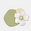 Tapete de Chão de Lama Diatomácea com Flor e Borboleta Estéreo 3D para Banheiro e Vaso Sanitário, Absorvente de Água, Antiderrapante, Resistente a Manchas e Fácil de Limpar