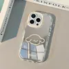 Estojo de Espelho Bege Gatinho Adequado para Capa de Celular Apple 16Promax Iphone17 Nicho 1413 Capa Dura 12/11