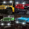 Luz de Trabalho LED para Carro Modelo de Plástico de 7 Polegadas 120W Tira de LED com 40 Contas Holofote Modificado Luz de Teto Farol