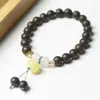 Patrimonio Cultural Inmaterial Método Antiguo Gu Yuan Cuentas de Fragancia Mixta Pulsera de Múltiples Vueltas 0.8 DIY Huella de Gato Asada al Carbón Pulsera para Hombres y Mujeres Cuentas Budistas Fabricante Venta al por Mayor