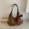 Mochila Bolso Tejida de PU Retro de Alta Calidad para Mujer 2026 Nuevo Otoño/Invierno Bolso de Hombro de Gran Capacidad Bolso Versátil para el Trabajo