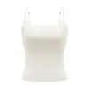 Camisola Original con Fragancia de Camelia y Perlas 10A Antibacterial Amigable con la Piel Cómoda Camisola de Cuello Redondo con Copas Fijas para una Espalda Hermosa