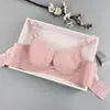 Marca Renda Fina Confortável Macio Aro de Metal Sutiã Push-up Ajustável Cadarço Roupa Íntima Feminina 0012