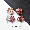 Botones de circonio de alta calidad botones de cristal de mariposa copo de nieve botones de cristal para bricolaje traje abrigo abrigo gemelos broche accesorios