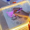 Pizarra de Dibujo Luminosa Juguete Infantil Acrílico de Doble Cara Sanrio Pizarra de Dibujo DIY Pintada a Mano Recargable Luminosa Fluorescente