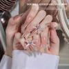 Lazo de Organza para Uñas 2026 Nuevo Estilo Cinta de Doble Capa Encaje Accesorios de Uña Portátiles Que Realzan la Blancura y la Elegancia Pura
